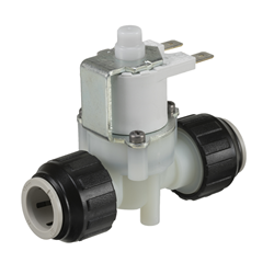 Latching solenoid valve 6Vdc with 15 mm push-in fittings 